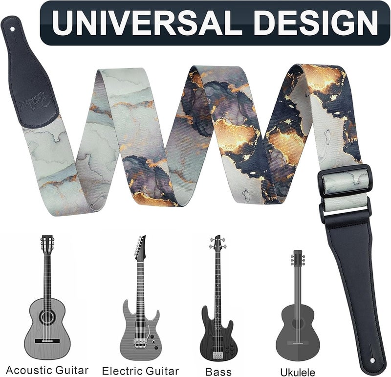 BestSounds Guitar Strap, Bass Guitar Strap, Electric and Acoustic Guitar Straps (Galaxy) - Image 5